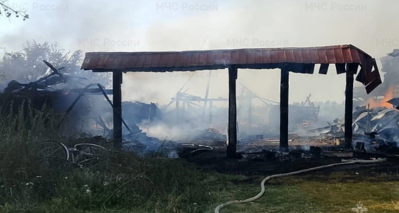 Фото к статье: В Ибресинском районе дети устроили пожар, в котором погиб член семьи