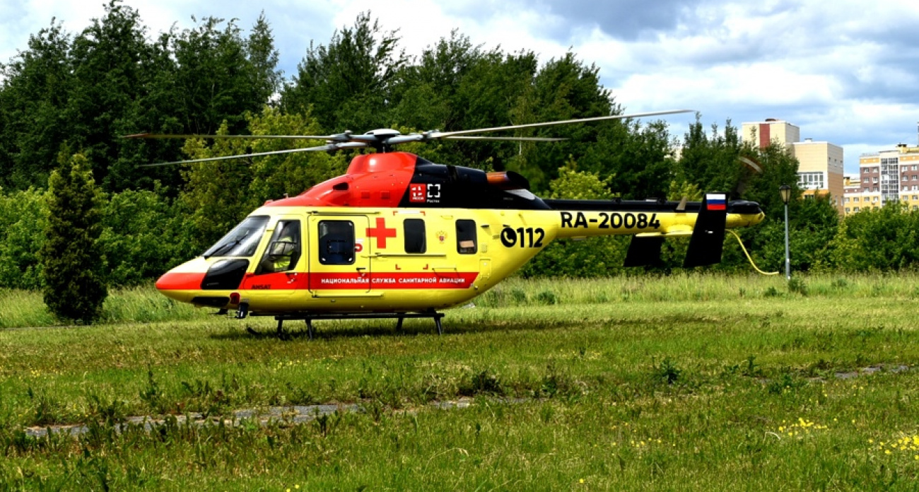 В Чувашии санитарная авиация спасла женщину, жизнь которой была в опасности