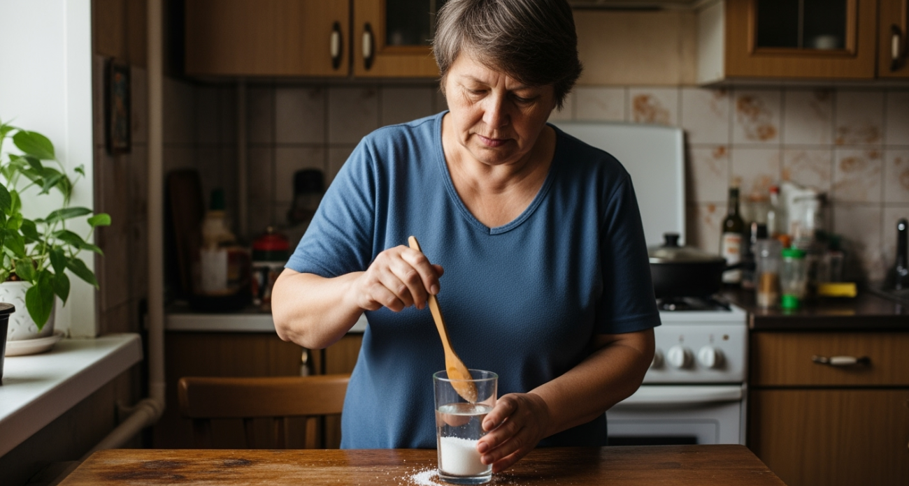 Оставила стакан с уксусом и солью на сутки — зашла будто в новую квартиру: мой секрет чистки