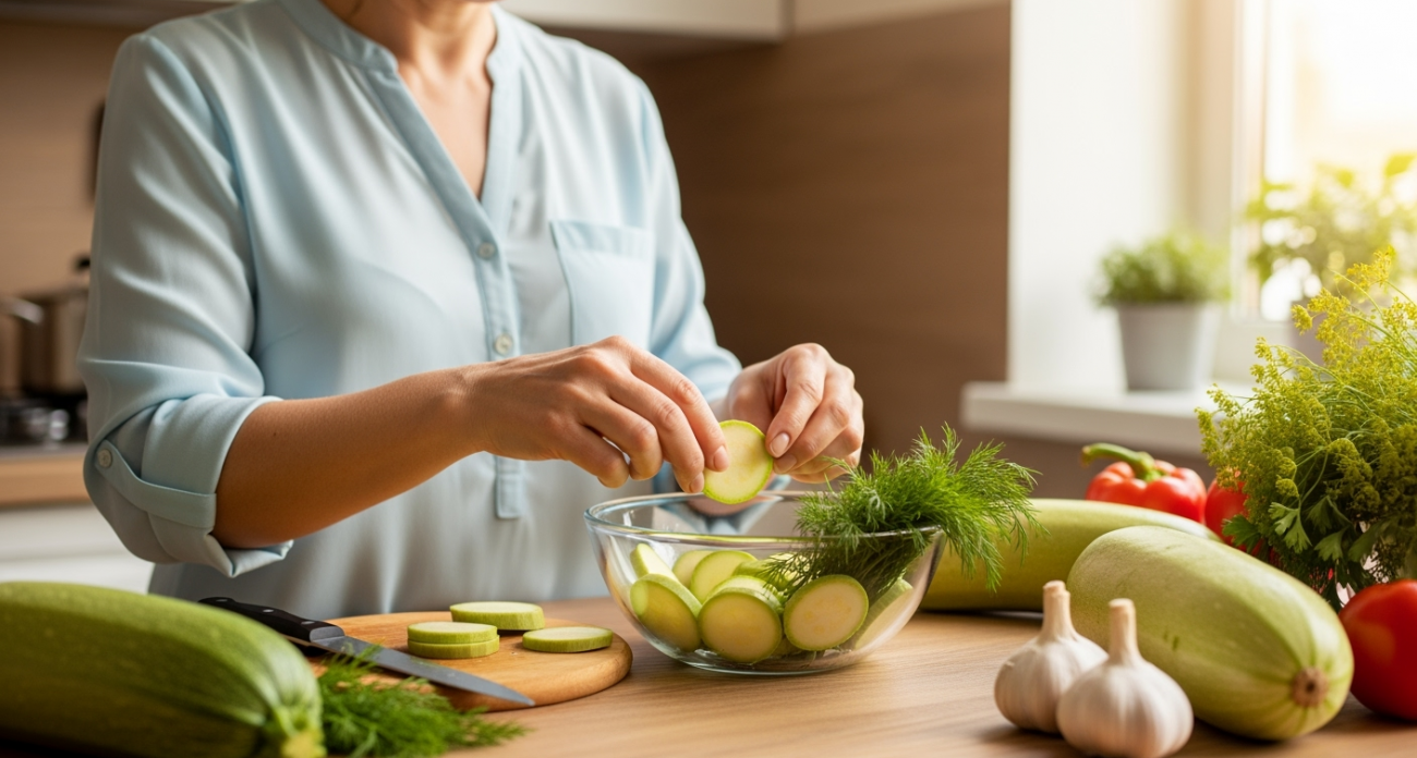 Забудьте жарку и запекание кабачков: секретная закуска к мясу за 15 минут покорит любых гостей