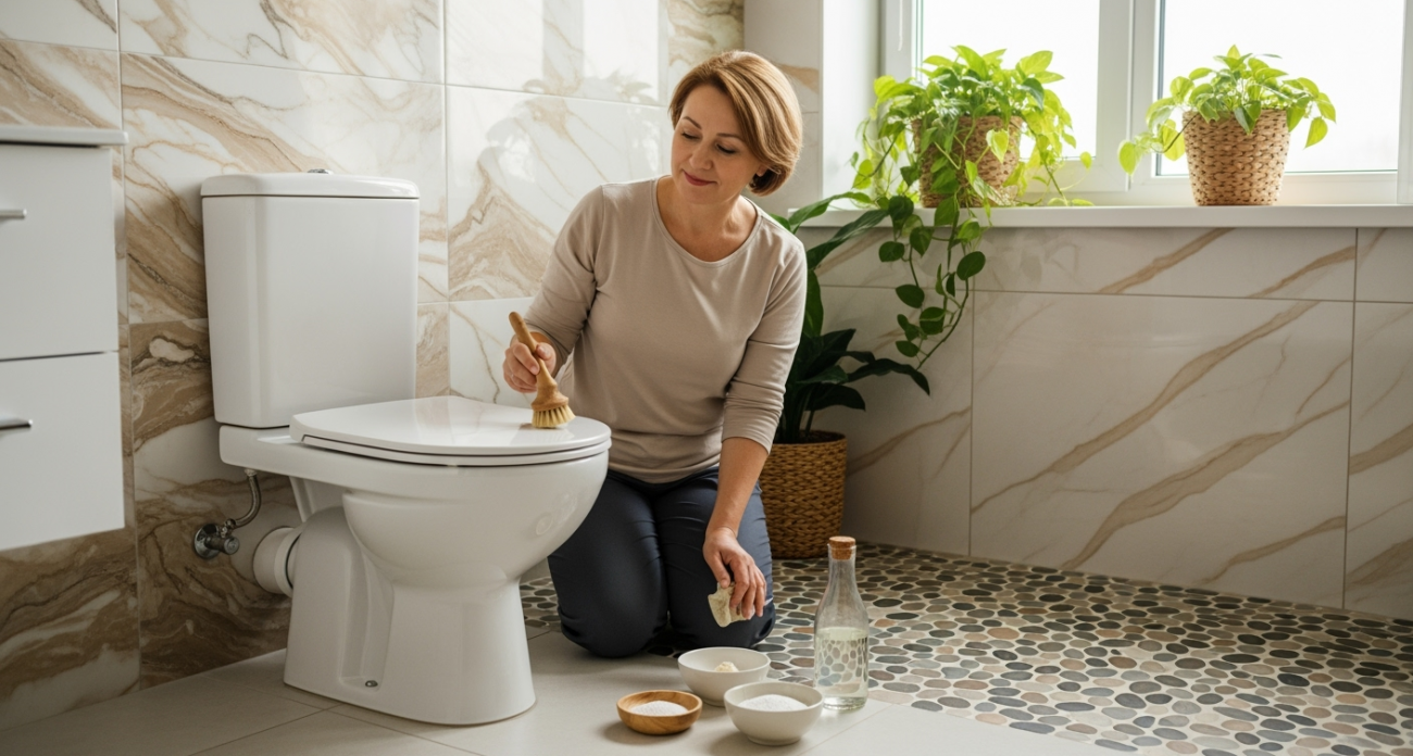 Забудьте про дорогую химию: простые домашние средства удалят налёт с унитаза за минуты