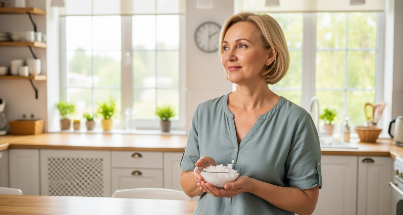 Оставила стакан с уксусом и солью на сутки — зашла как в новую квартиру, даже разум очистился