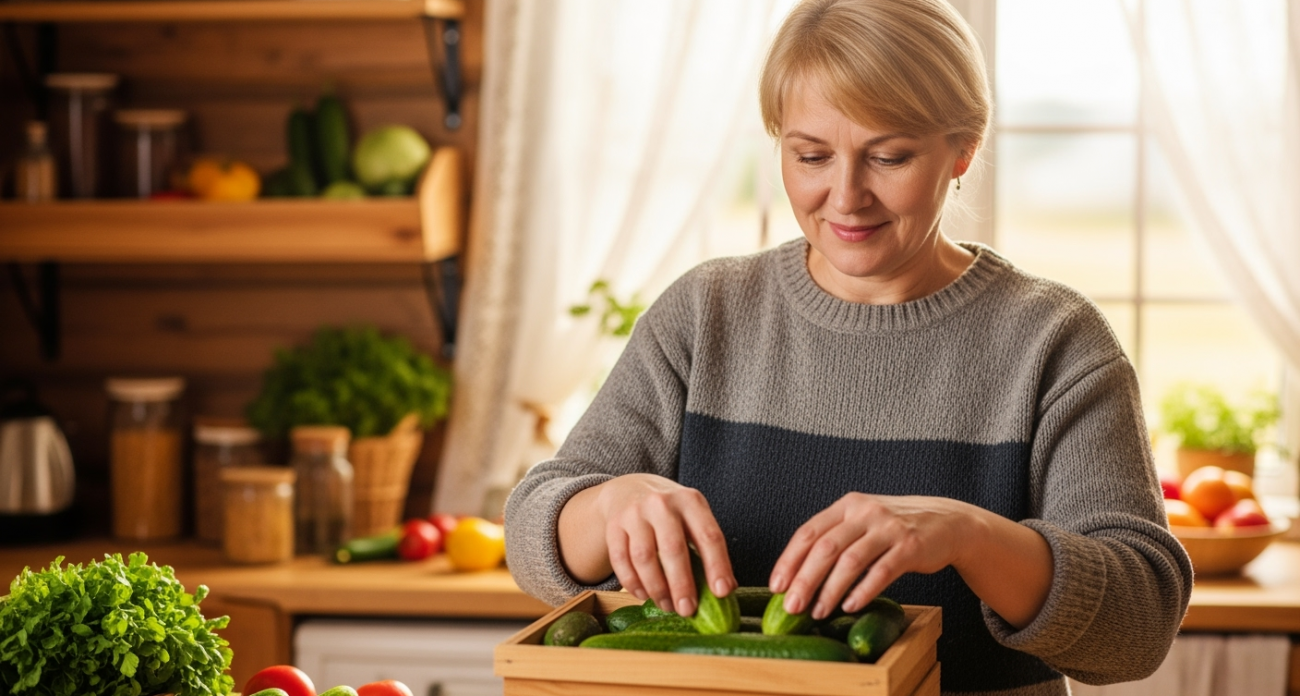 Секрет хранения огурцов 5-6 месяцев до Нового года без консервации — жаль, что узнал не раньше