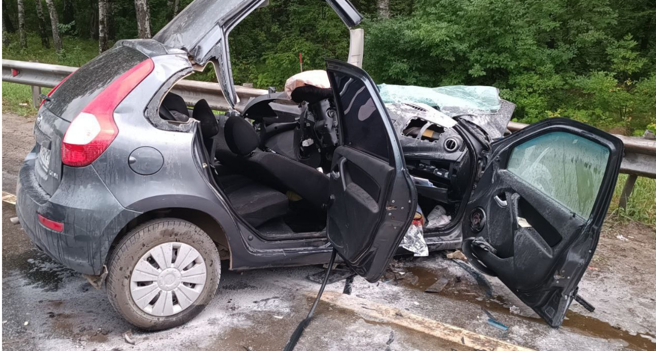 Смертельное ДТП с участием трех автомобилей произошло на въезде в Кугеси