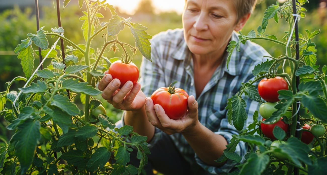 Прогоняю фитофтору с томатов за 1 обработку в начале августа — через неделю кусты как новенькие