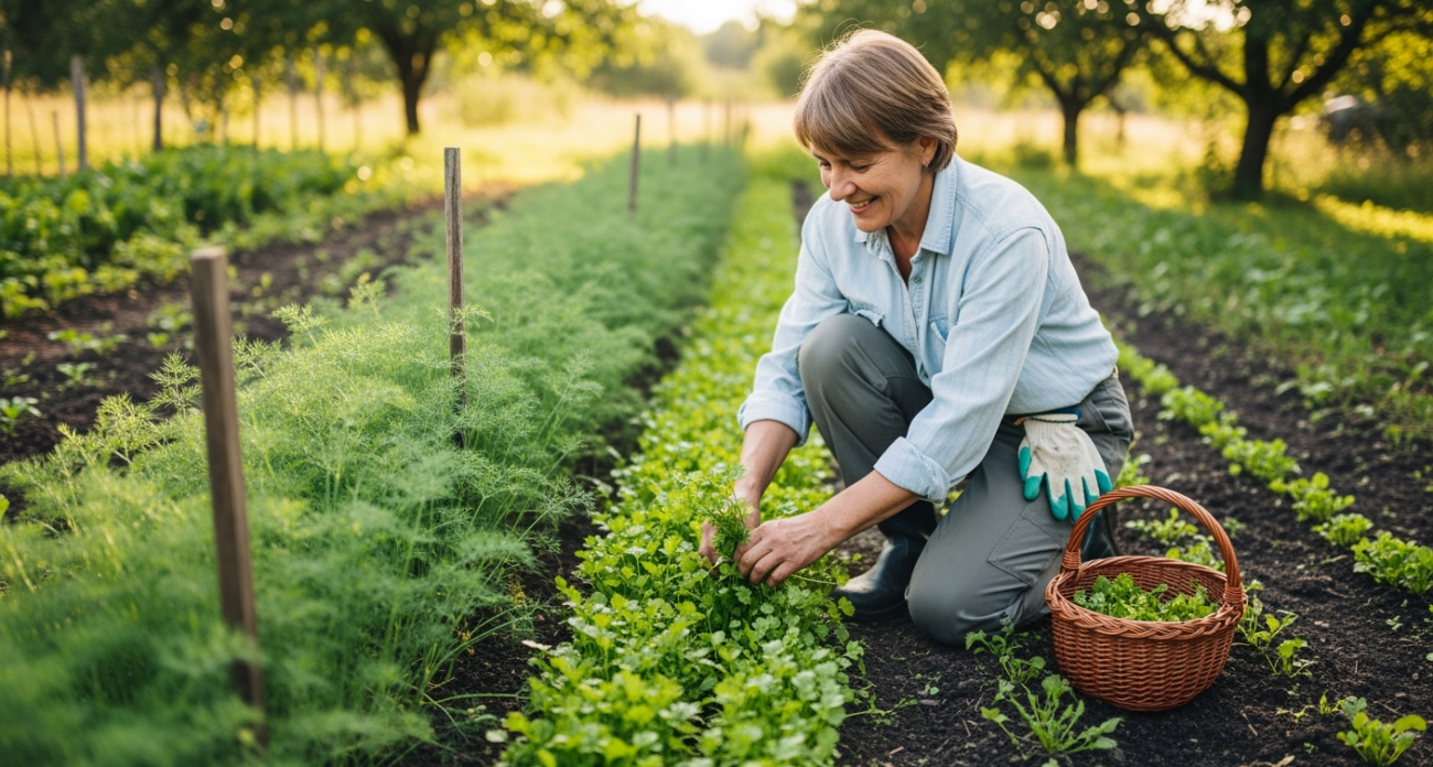 Опытные дачники раскрыли секрет: как легко получить второй урожай укропа и кинзы к сентябрю