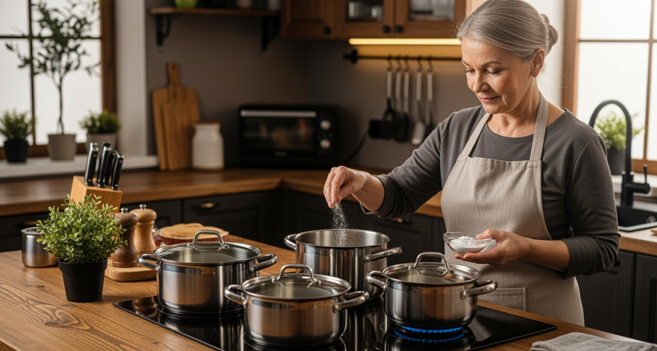 Полпачки соды — и кастрюли как новые: бабушкин секрет без тёрки, который использую трижды в год