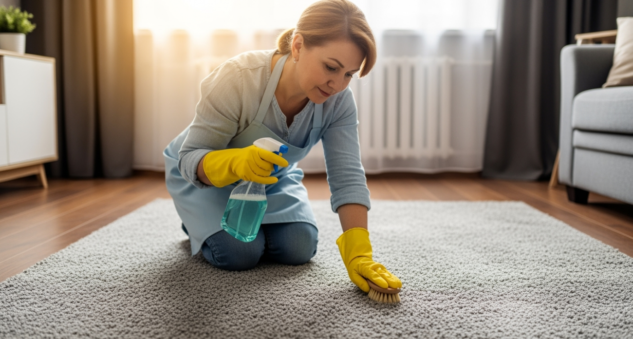 Верните ковру свежесть без химчистки: простой способ уборки без затрат – справится даже новичок