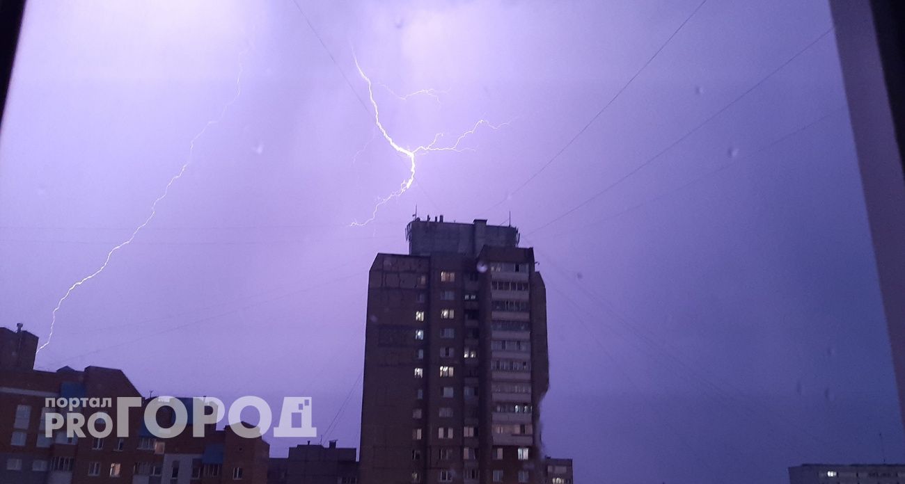 МЧС предупреждает о грозах в некоторых районах Чувашии