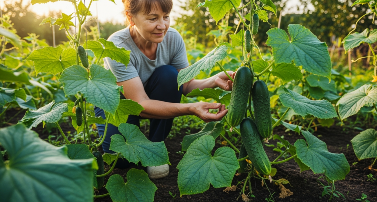 Листья огурцов пожелтели? Готовлю «рабочий» раствор из 1 ингредиента — утром плеть зеленее изумруда
