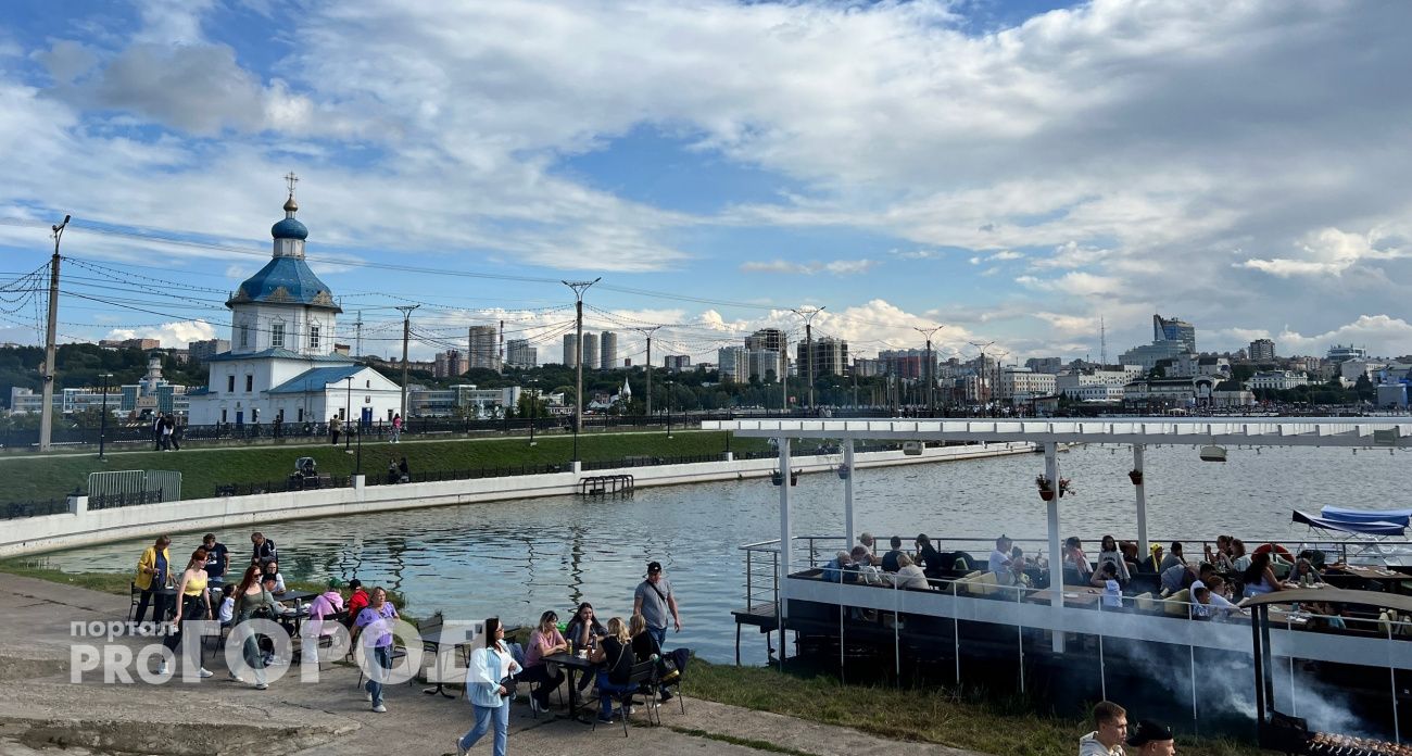 На День города в Чебоксарах будет теплая и слегка облачная погода