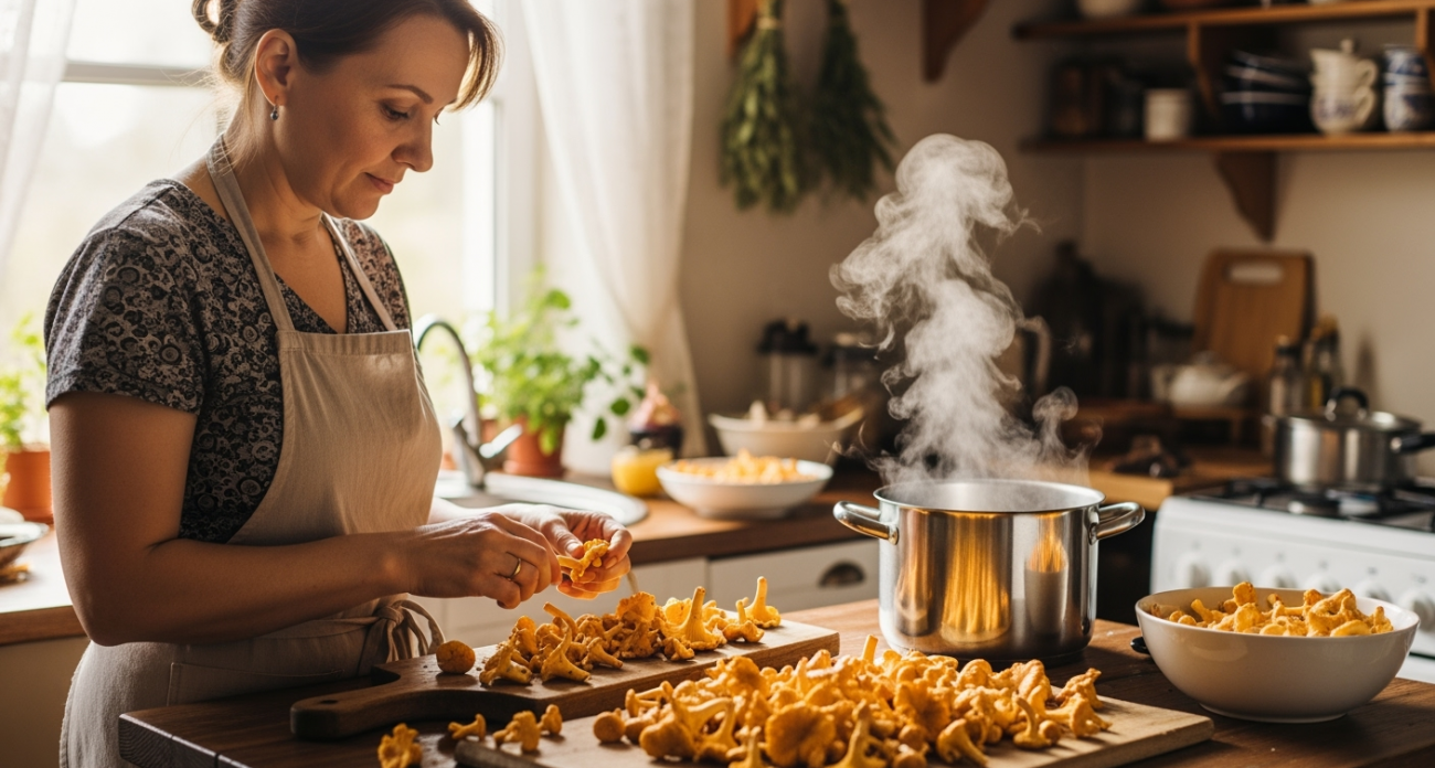 Запомните раз и навсегда: сколько минут варить лисички перед жаркой, заморозкой и засолкой