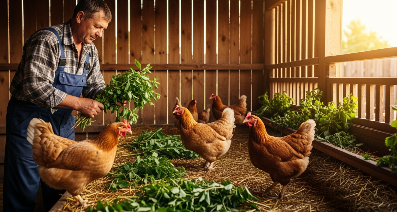 Вши сбегут от кур сверкая пятками: закиньте три веточки в курятник — облысение несушкам больше не грозит