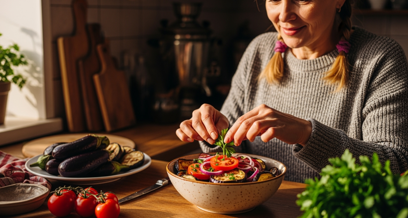 Один секрет варки баклажанов превращает простые овощи в салат, который съедается первым с любого стола