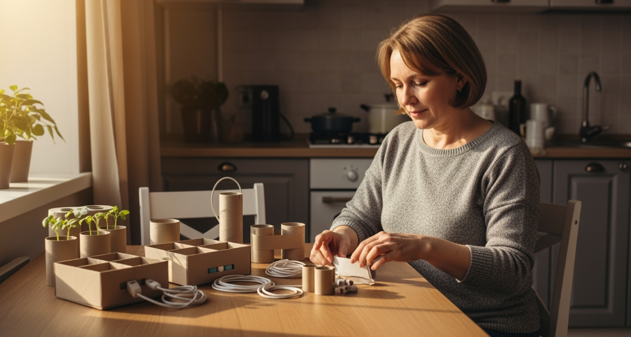 Выбрасывала втулки от туалетной бумаги, пока соседка не показала 7 гениальных способов их применения — теперь собираю каждую