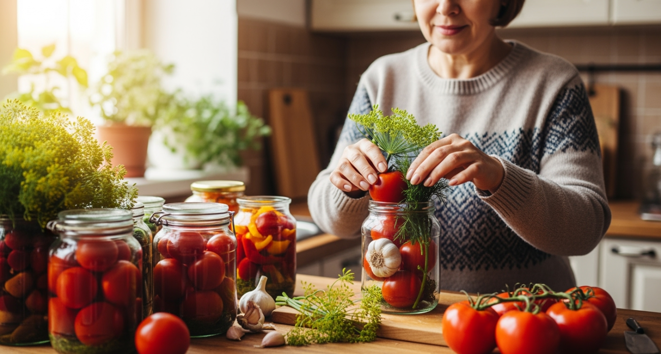 Технолог раскрыла секрет идеальных помидоров: один прокол зубочисткой — и они никогда не лопнут в банке