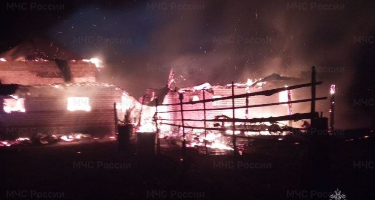 За один вечер огонь оставил жительницу Чувашии без дома и дворовых построек