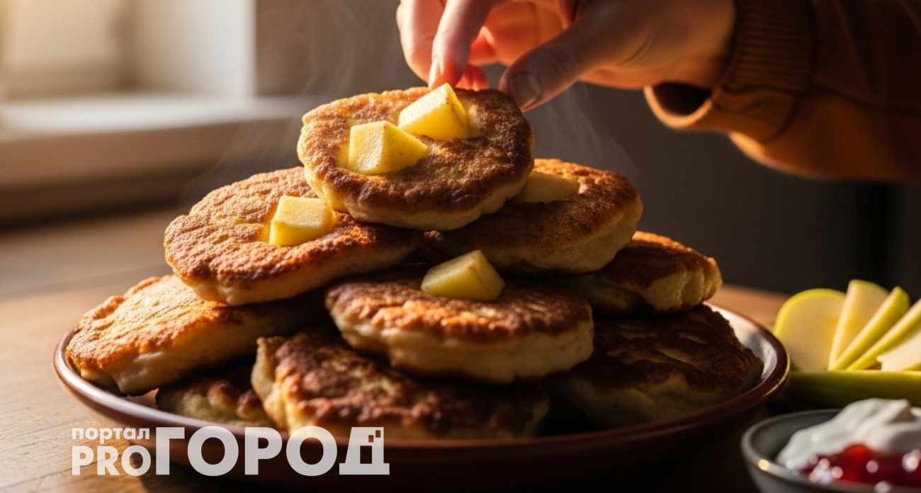 Натерла яблоки, смешала и пожарила: на выходе гора нежнейших оладьев на завтрак