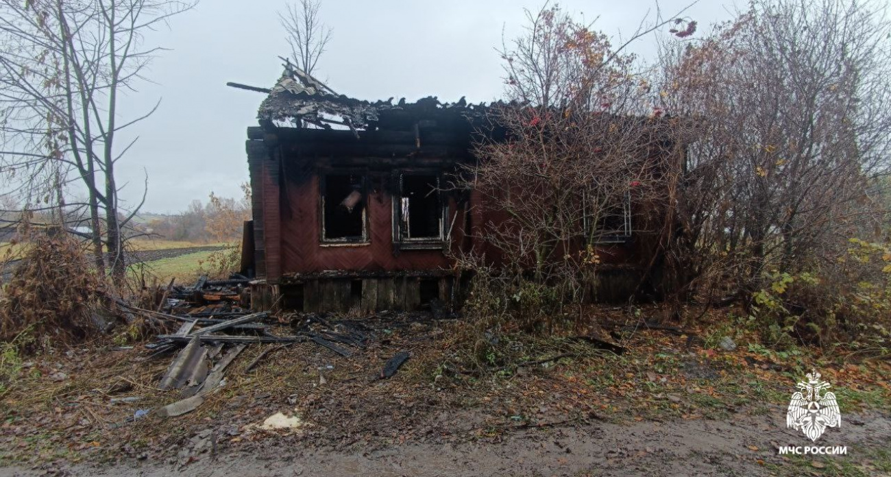 В Красночетайском районе выясняют причину пожара в брошенном доме
