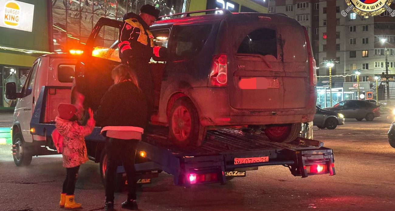 Пьяный водитель с ребенком в салоне попался инспекторам ДПС в Чебоксарах