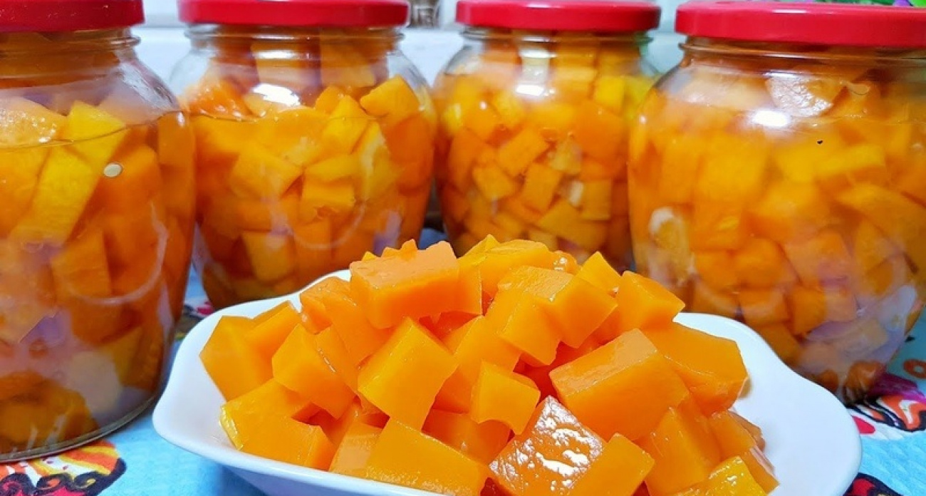 У нас тыква не лежит месяцами на балконе: делаю из нее десерт – вкус как у манго