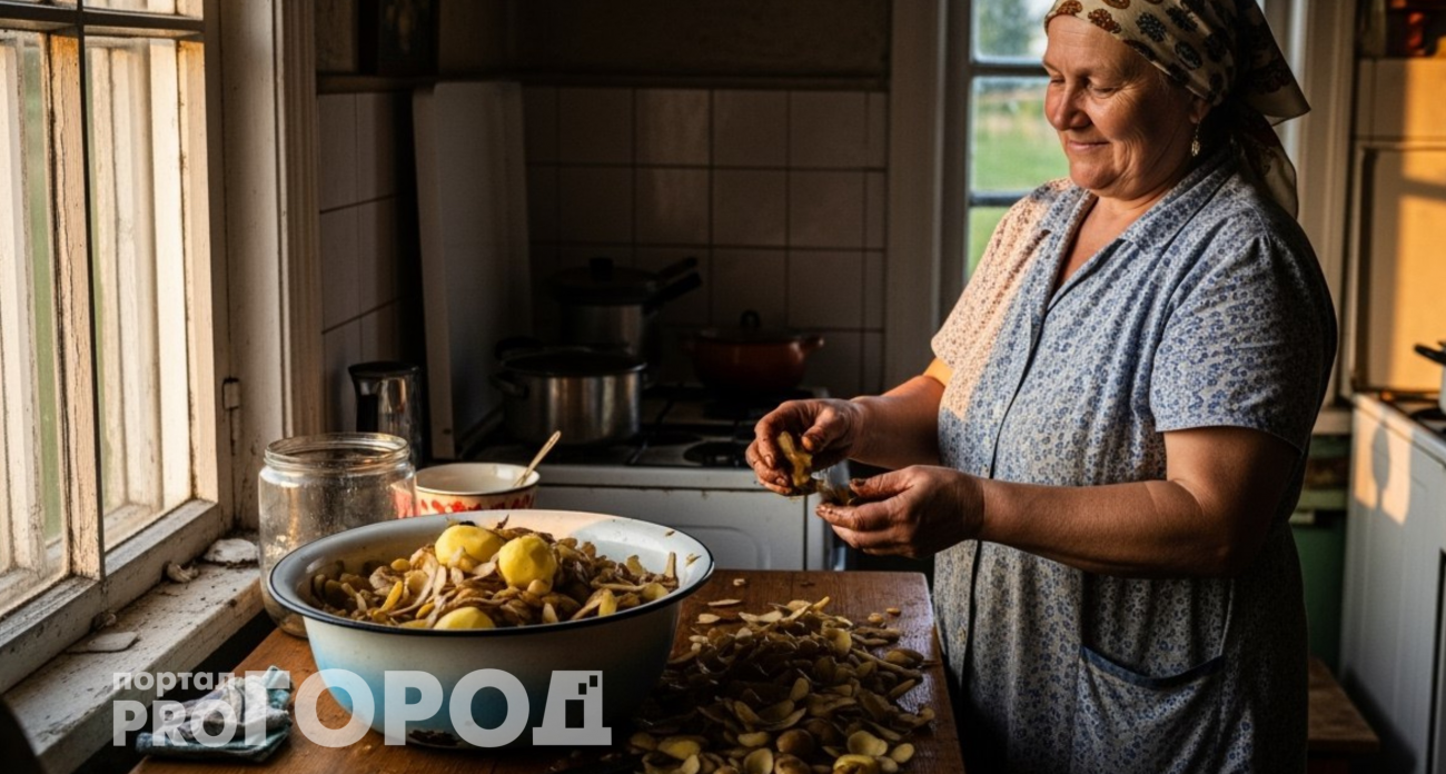Смеялась пока не попробовала сама: теперь очистки от картофеля не выкидываю - выручают в хозяйстве