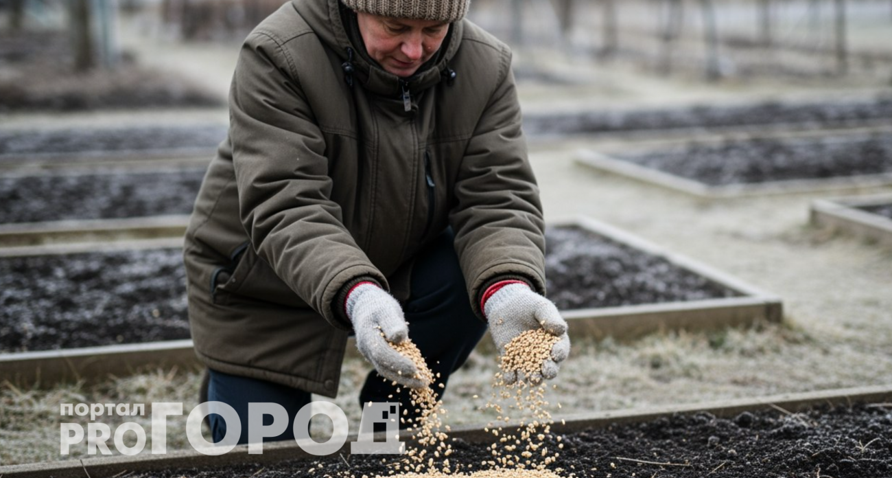 Раскидываю эту крупу на грядки в декабре: как получить весенние всходы без полива и теплицы