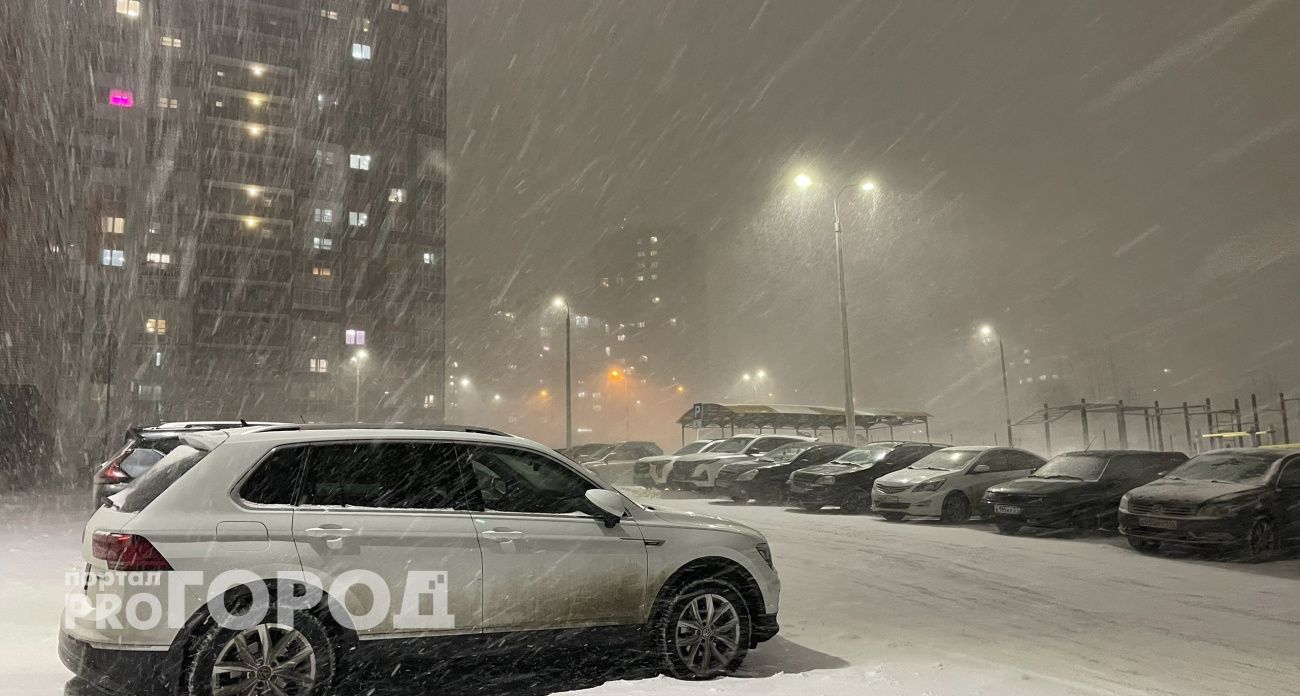 Ночью в Чувашии поднимется метель, станет скользко, возможны снежные заносы