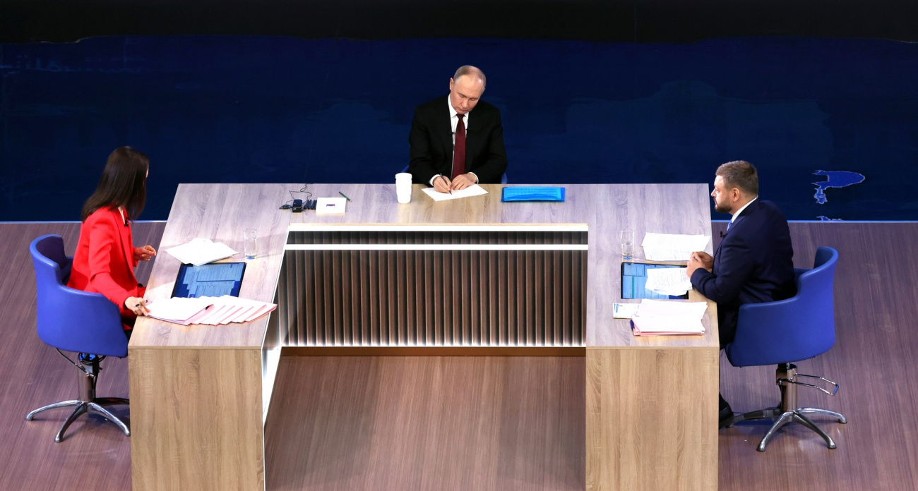 Сегодня Путин подведет итоги года и ответит на вопросы в прямом эфире