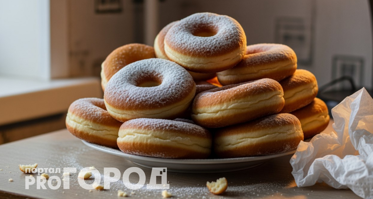 Смешала три продукта, и гора пышных пончиков к чаю готова: мягкие даже после остывания