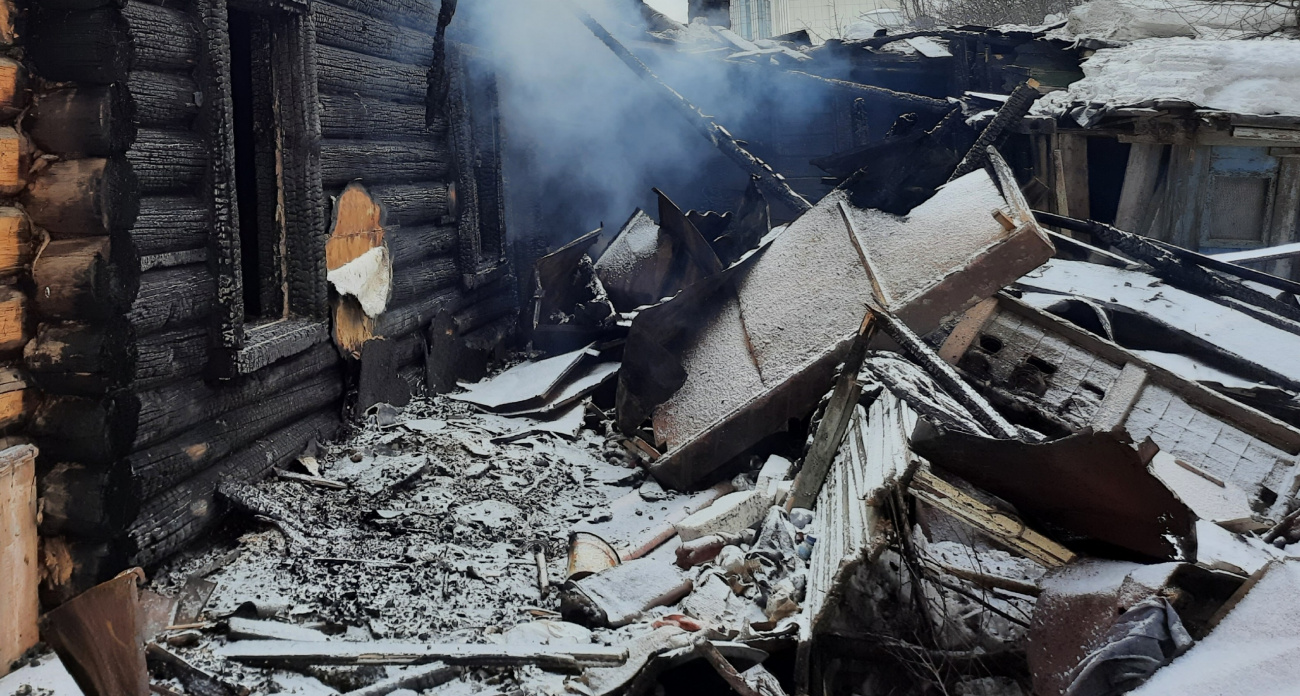 В Яльчикском районе при пожаре погиб мужчина