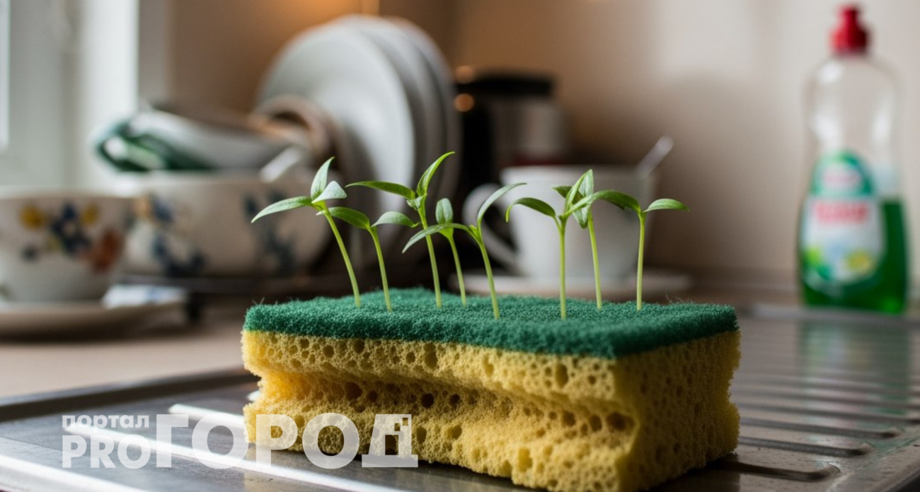 Проращиваю семена в прямо в губке уже в январе: получается самая крепкая рассада на моей памяти