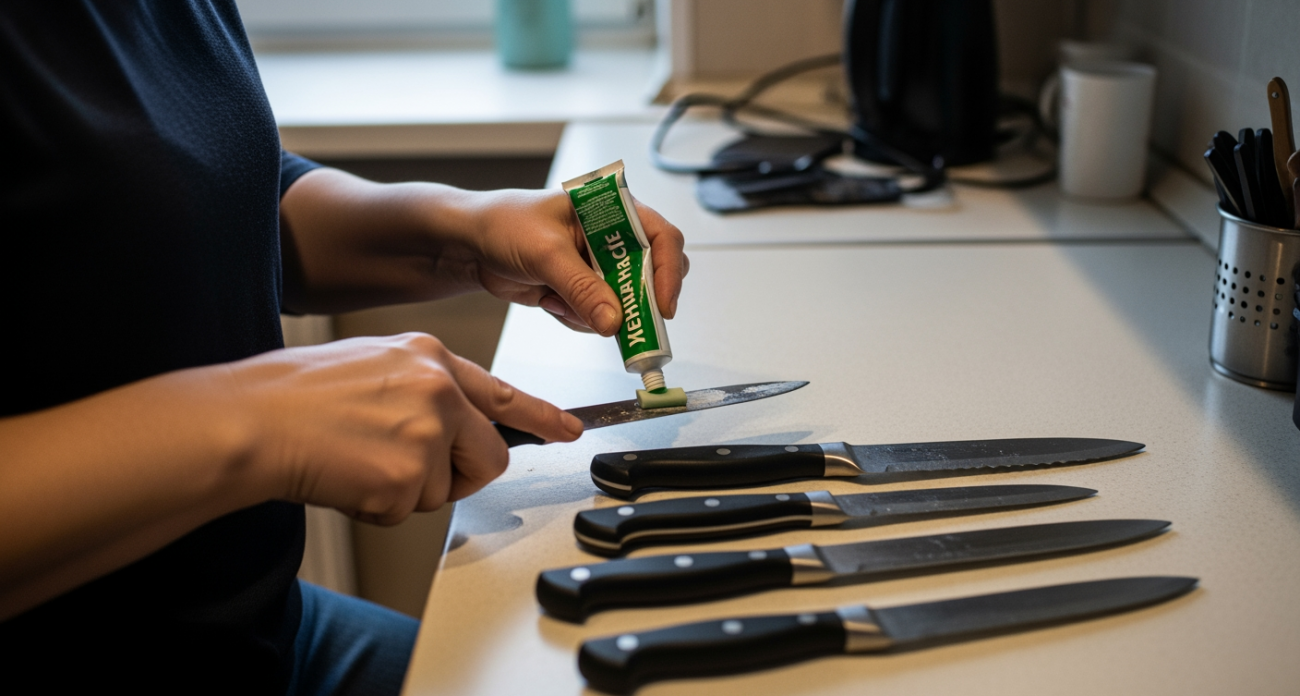 Простой метод вернет тупым ножам остроту лезвия: эффект как от заточки, а нужны лишь минуты и обычное средство