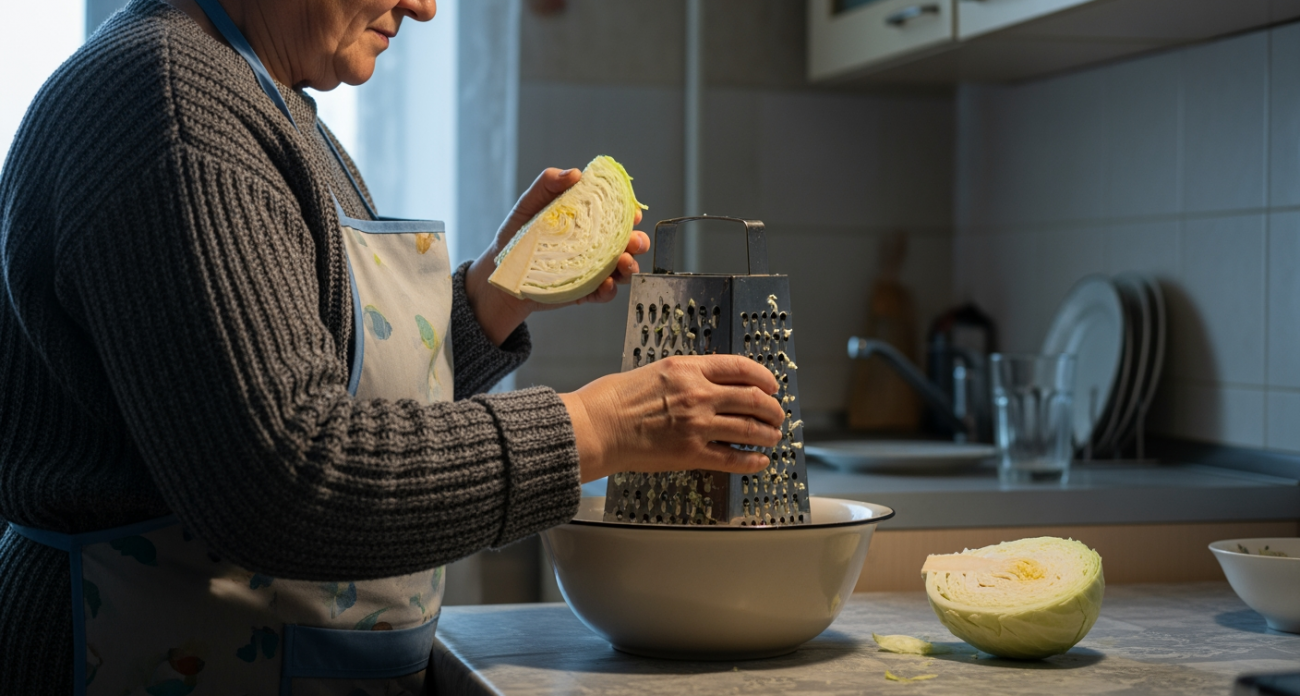 Быстрый способ измельчения капусты: нашла метод, который экономит время и не требует кухонной техники