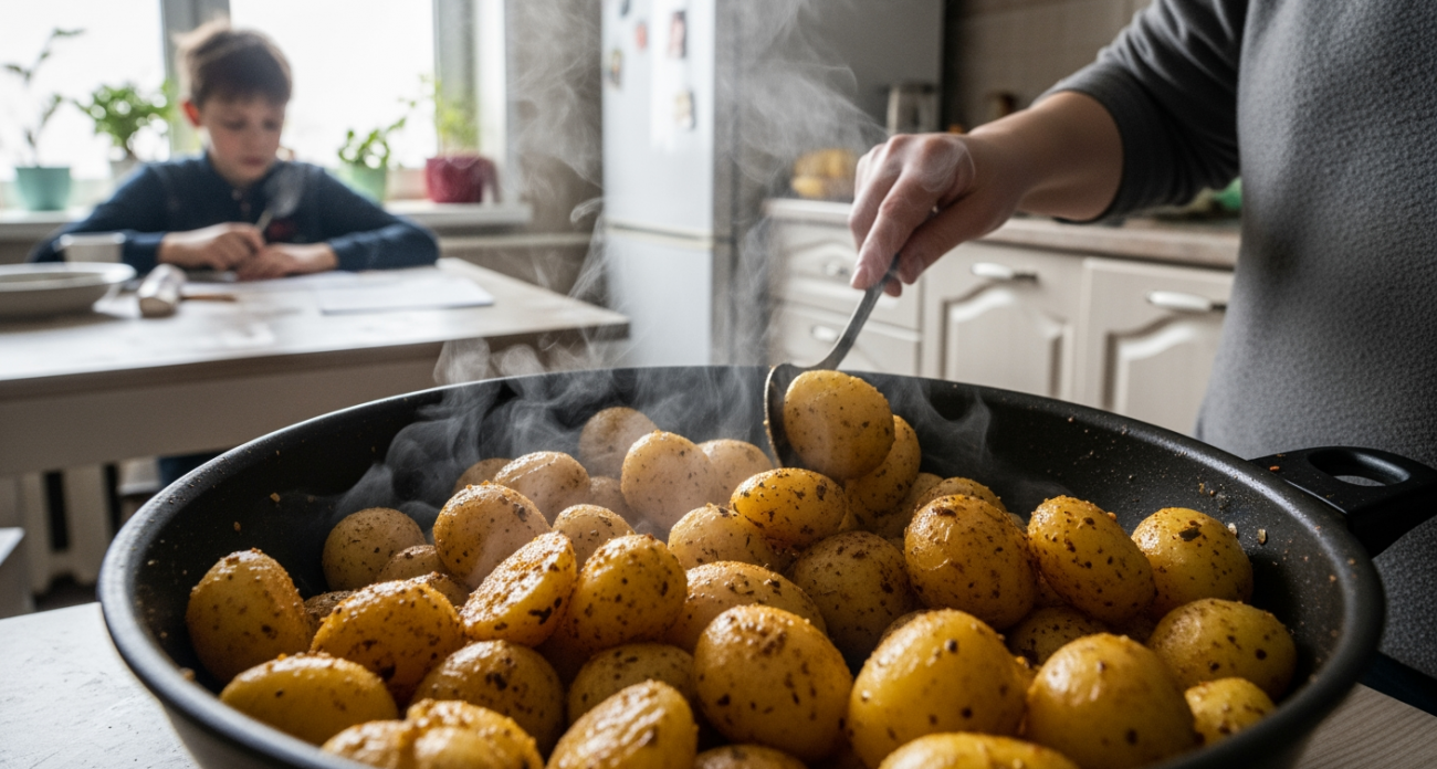Дедовский трюк для картошки с хрустящей корочкой, как в ресторане: забудьте все, что знали о жарке