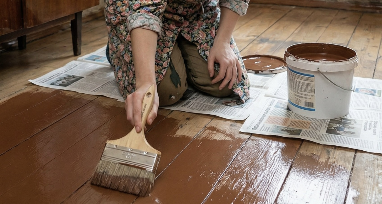 Советские хозяйки красили пол в коричневый каждую весну: и вот почему это было гениально