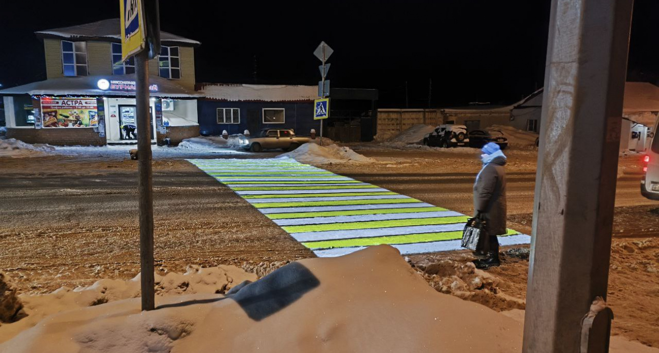 В Чувашии установят еще девять умных переходов с подсветкой и голосовыми подсказками