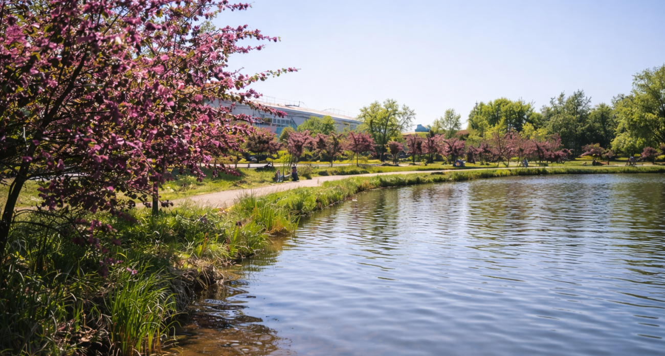 Весной в чебоксарском парке появится "Розовое озеро"