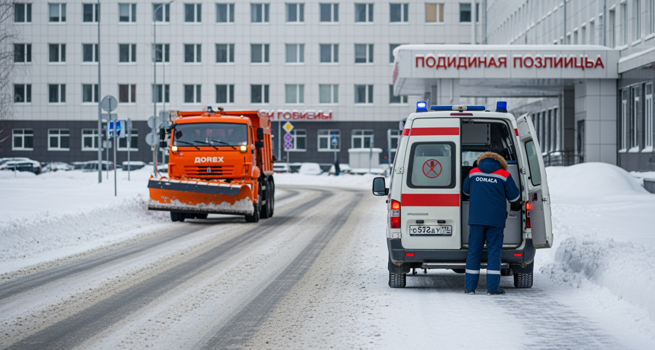 Прокуратура заставила расчистить снежный завал у роддома за сутки после поста в соцсетях