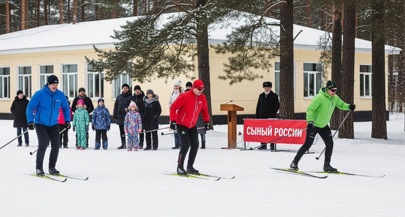 Более 200 лыжников покорили «Лыжню России» в Ядрине при поддержке чемпионки мира Алины Ивановой