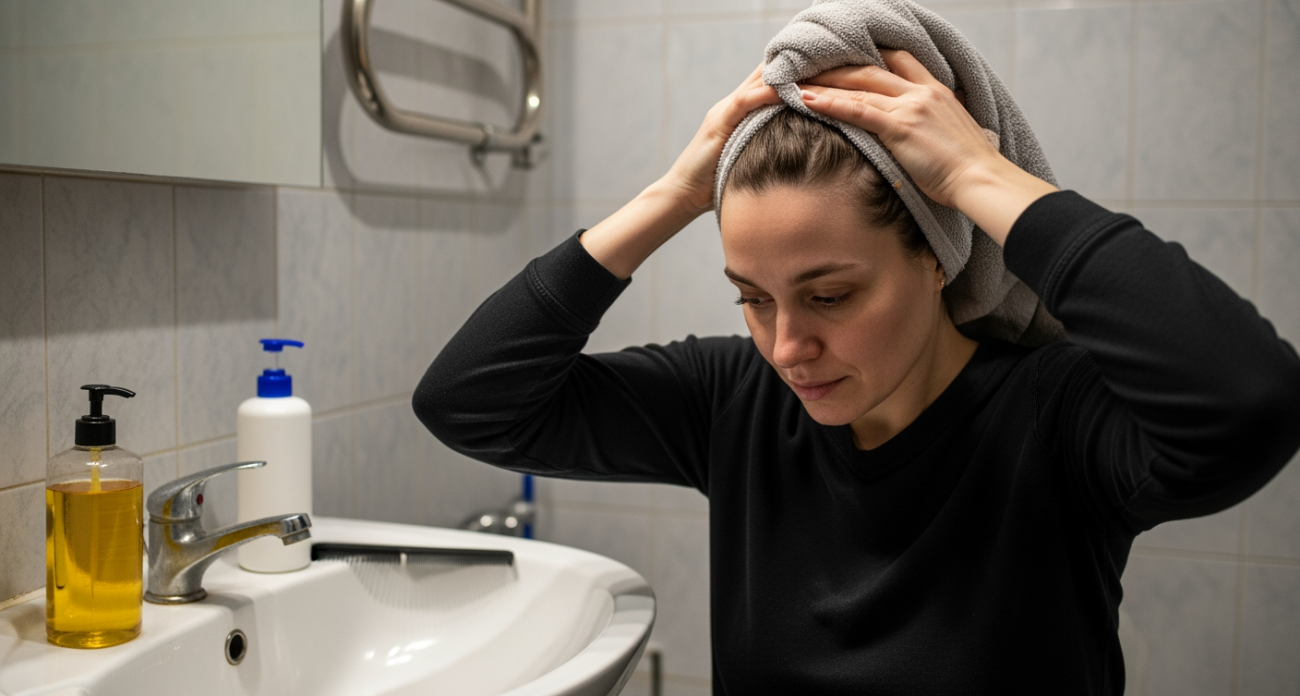 Простой трюк с маслом перед шампунем заставил мои волосы перестать сыпаться и расти как на дрожжах