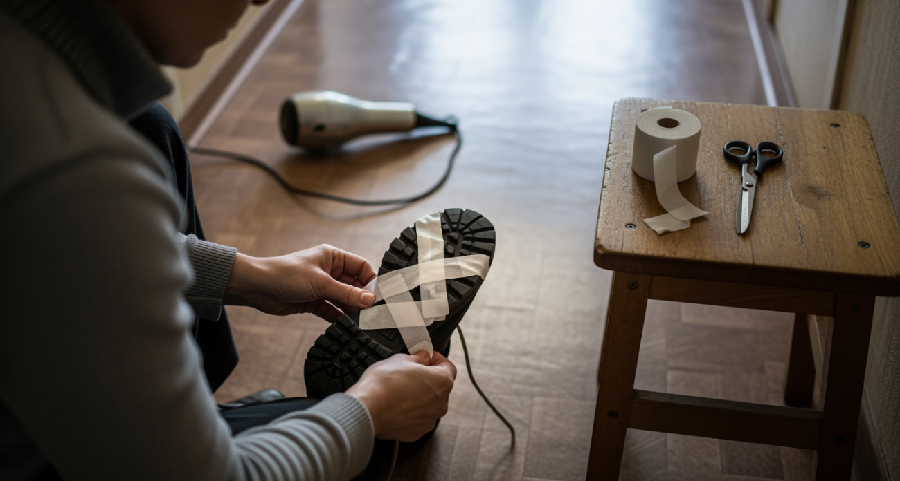 Копеечное средство из домашней аптечки превращает скользкую подошву в надёжную защиту от зимних падений