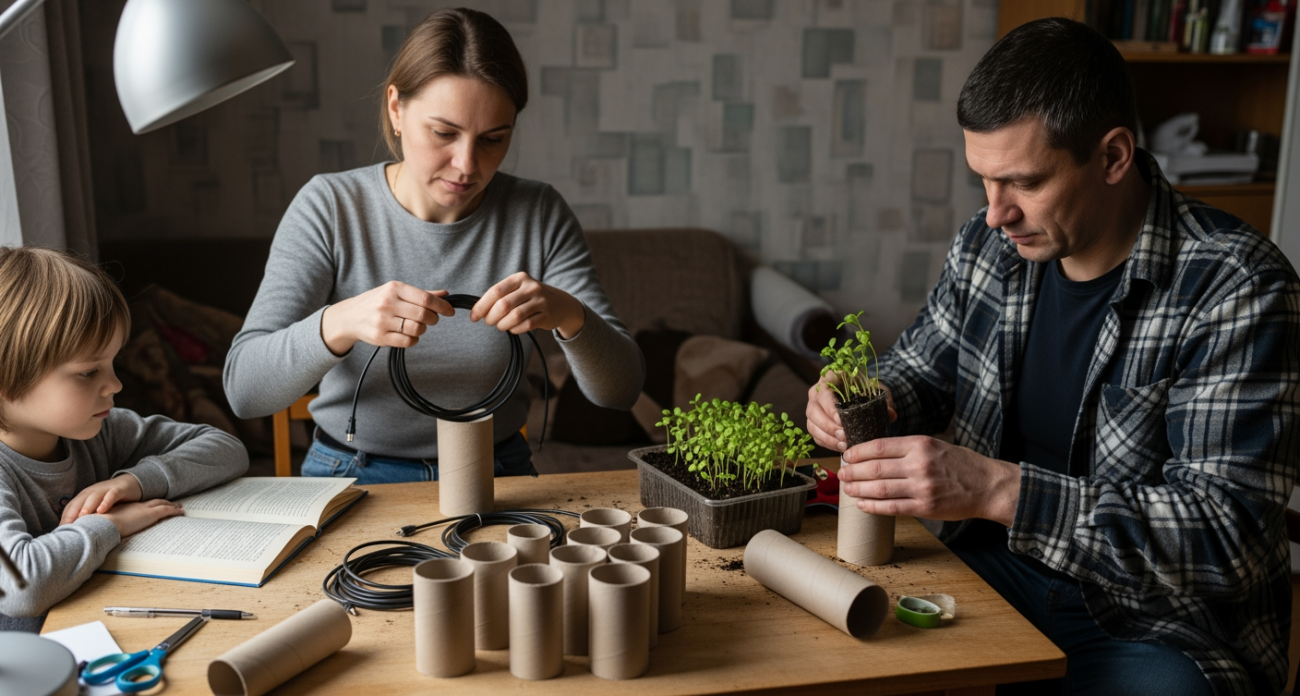 Картонные сокровища из мусорного ведра: как старые втулки от туалетной бумаги наводят порядок и берегут семейный бюджет