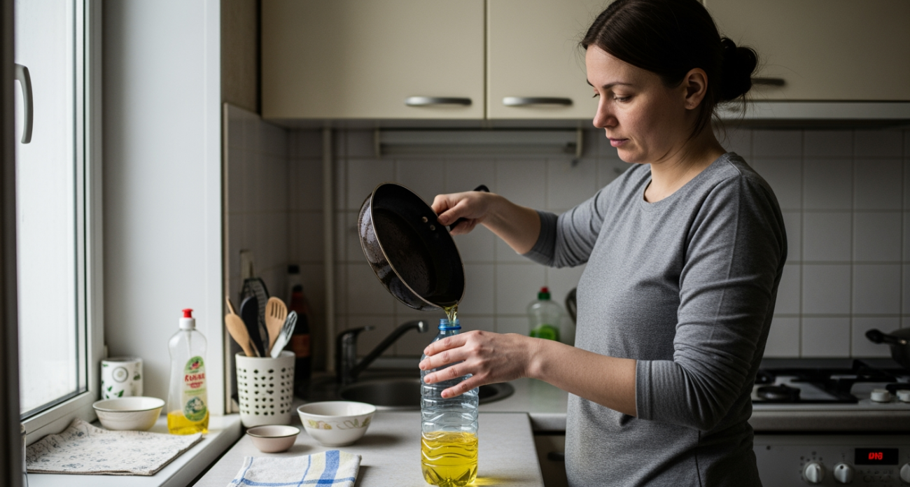 Простой способ утилизации масла после жарки, о котором вы будете благодарить себя каждый раз на кухне