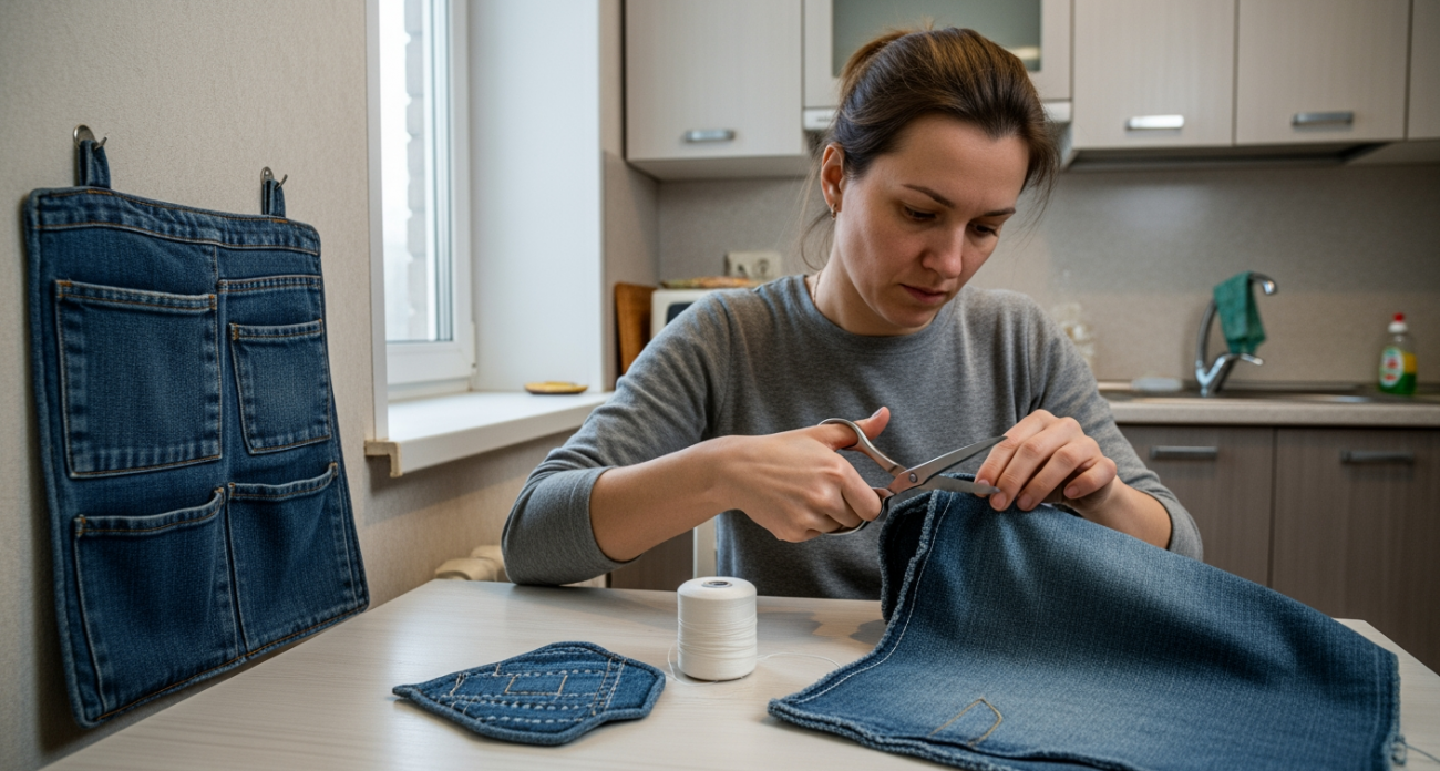 Старые джинсы превращаются в полезные вещи для дома — 10 способов сэкономить на покупках