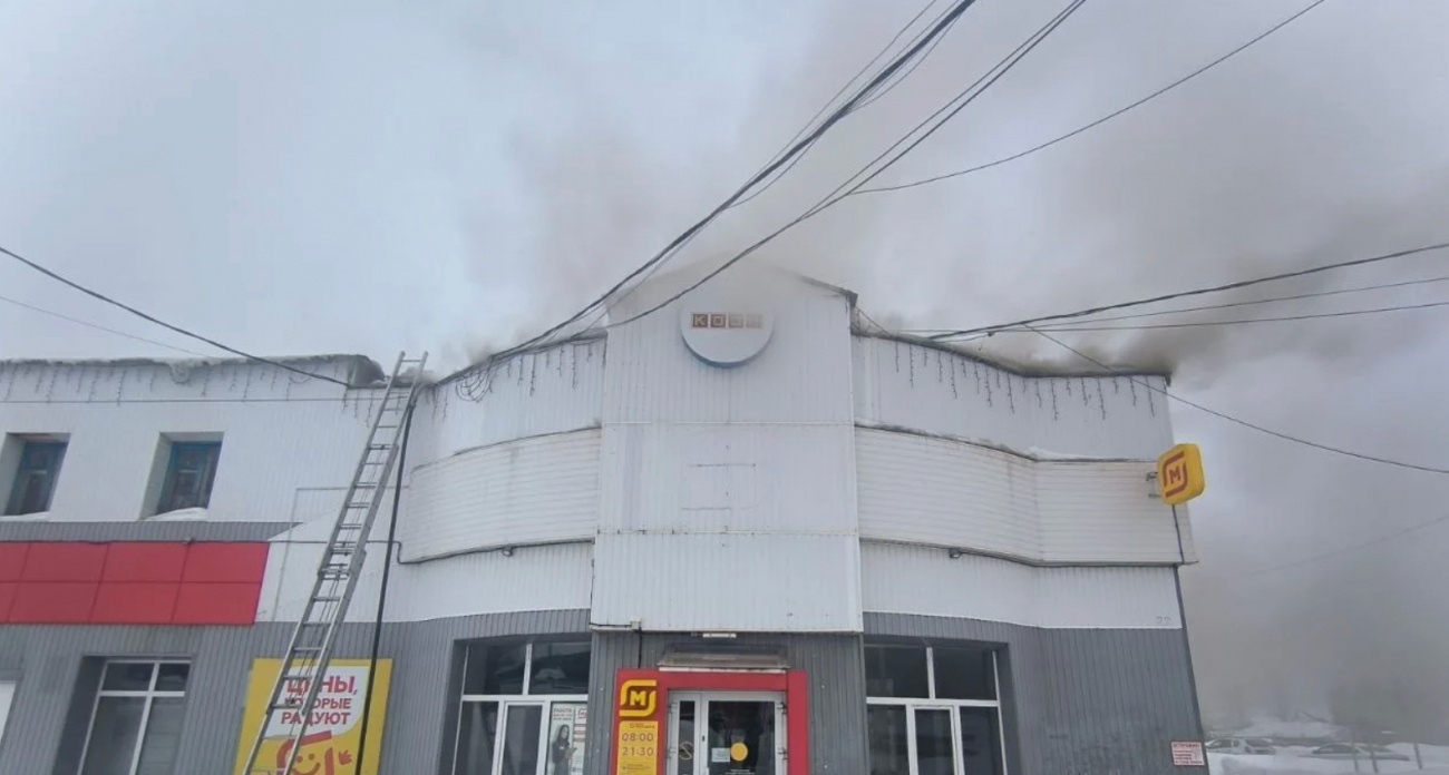 В Чувашии вспыхнул сельский магазин продуктов