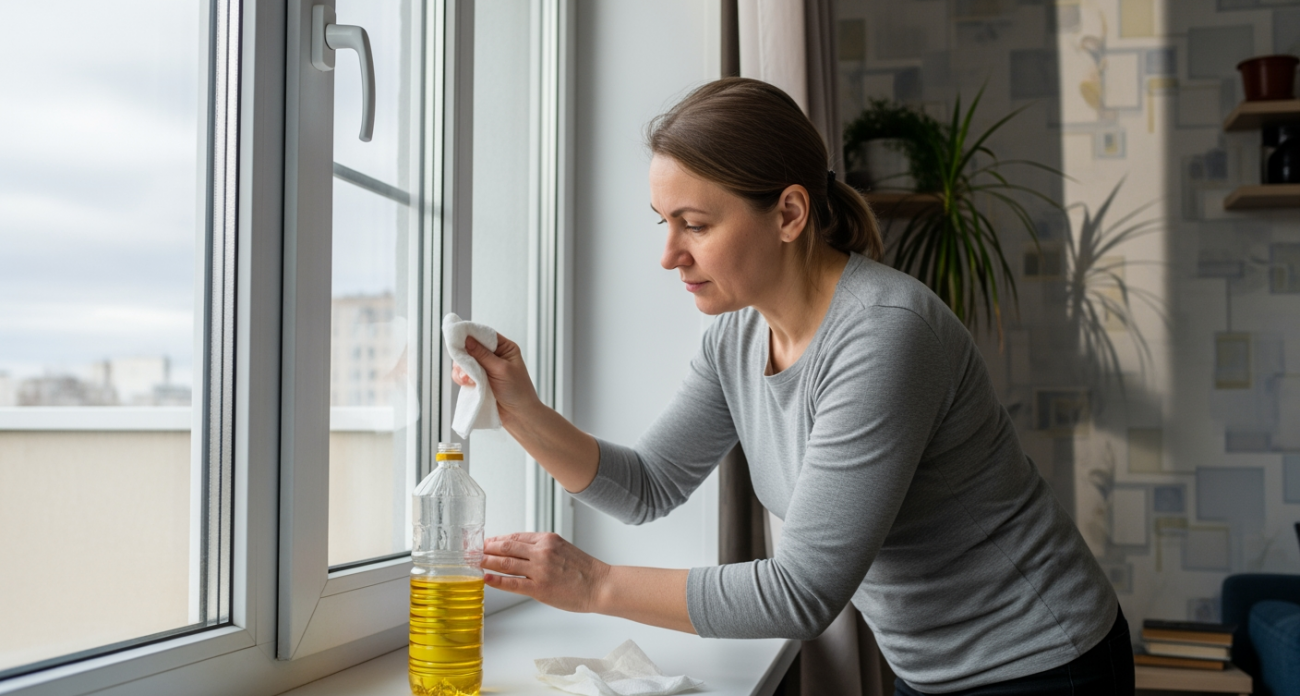 Простое подсолнечное масло превращает грязные окна в идеально чистые за минуты без химии и усилий