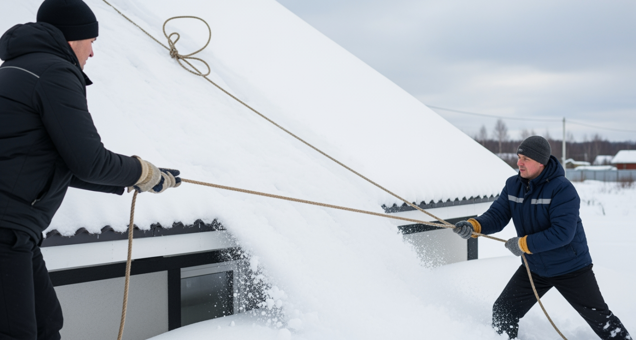 Дачники раскрыли секрет: как очистить крышу от снега без риска для жизни и кошелька