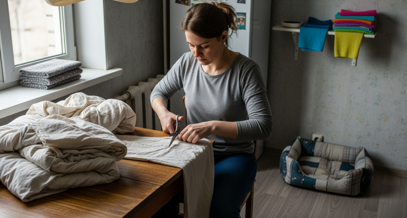 Не выбрасывайте старые простыни и пододеяльники – покажу, как сделать из них нужные вещи за час