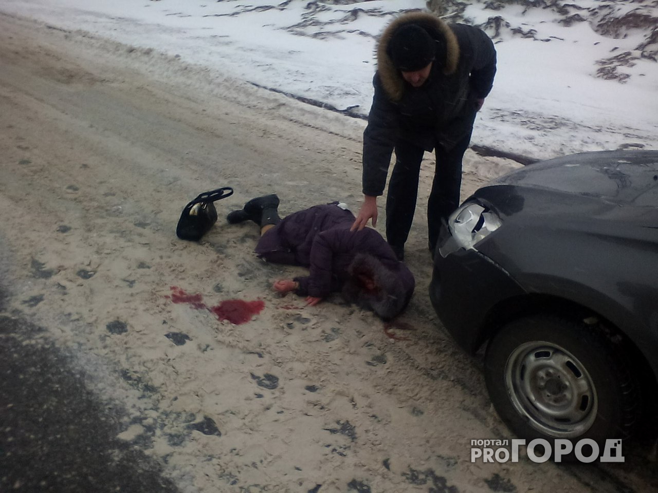 В Новочебоксарске «Лада Гранта» на пешеходном переходе сбила женщину